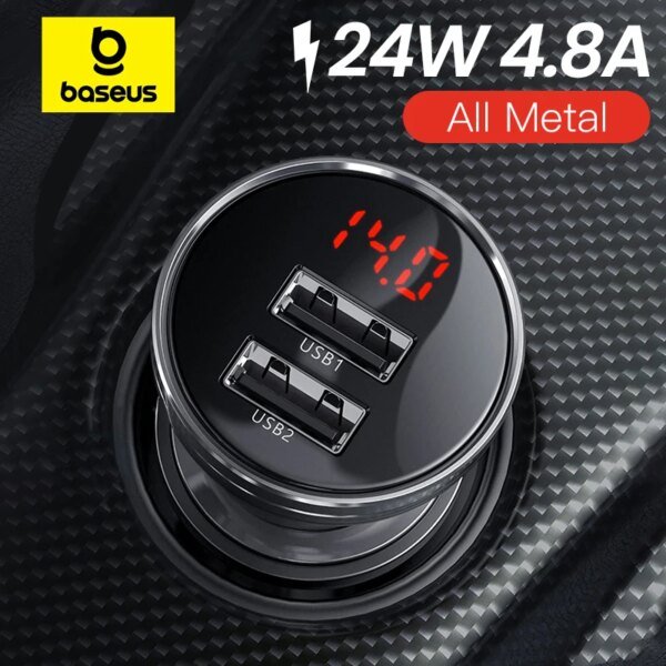 Baseus 24W USB Car Charger